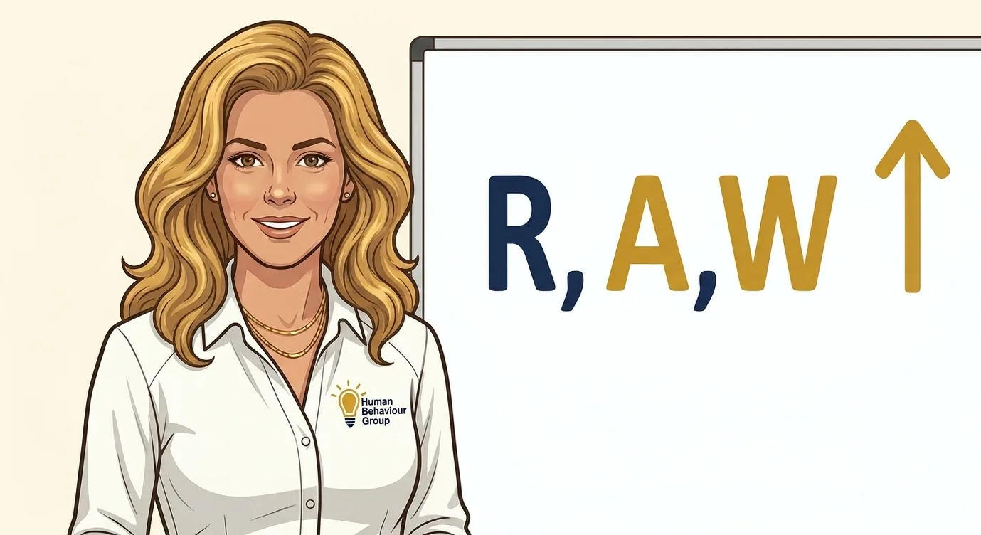 Illustratie van de tien RAW-stappen van de HBG-methode