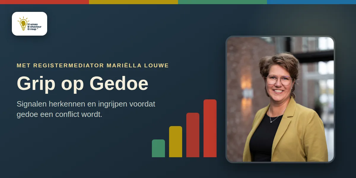Grip op Gedoe, met registermediator Mariëlla Louwe