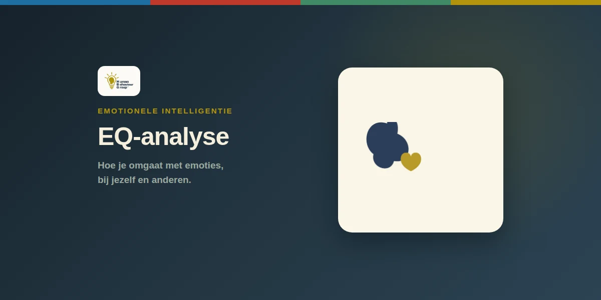 Kaartbeeld EQ-analyse: pictogram van een brein en een hart