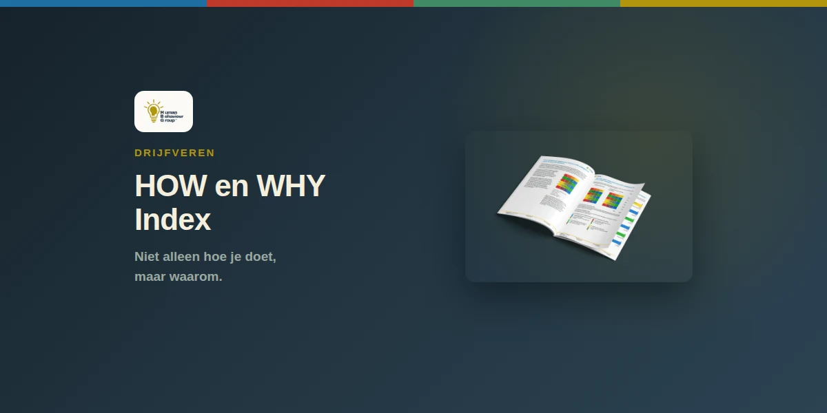 Kaartbeeld HOW en WHY Index: rapport met acht drijfveren