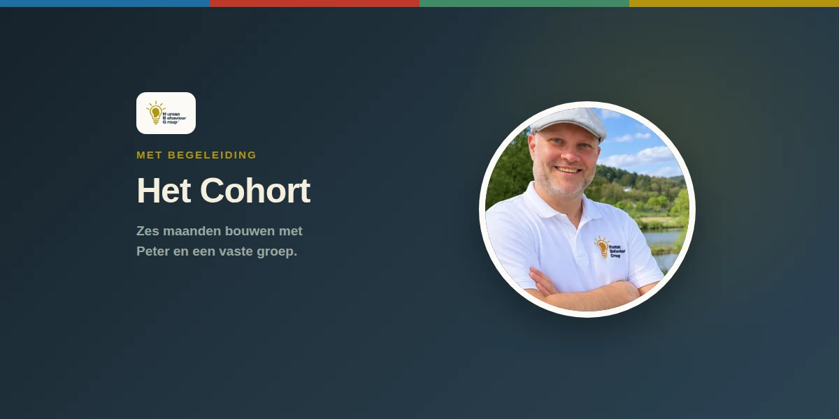 Kaartbeeld Het Cohort: Peter Jantz, lachend in de camera