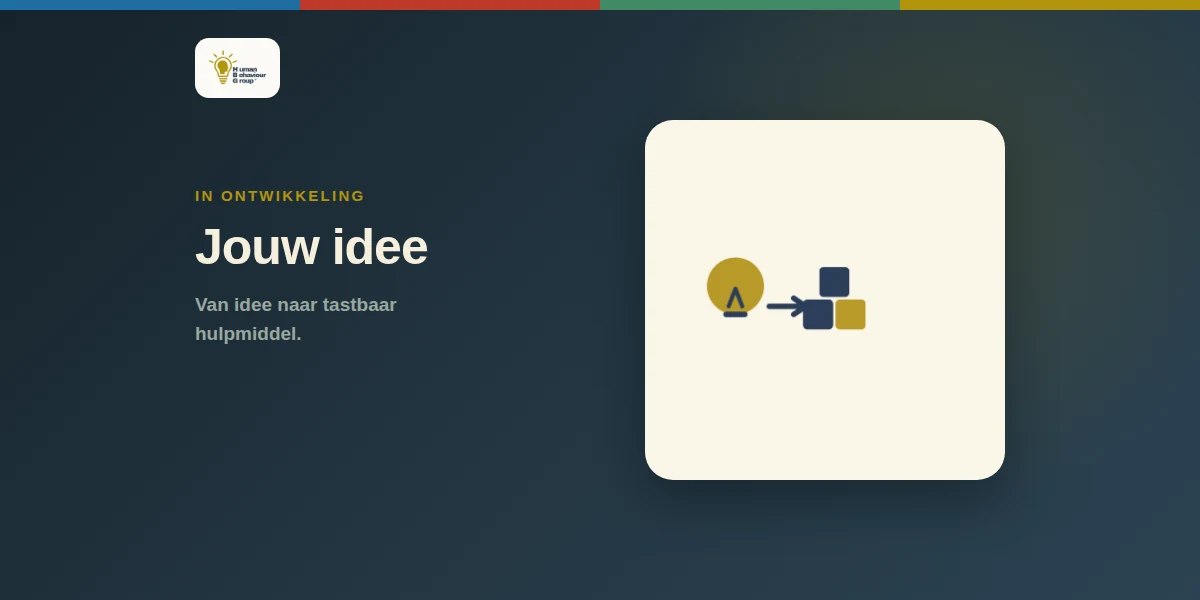 Pictogram van een idee dat tot een product wordt uitgewerkt