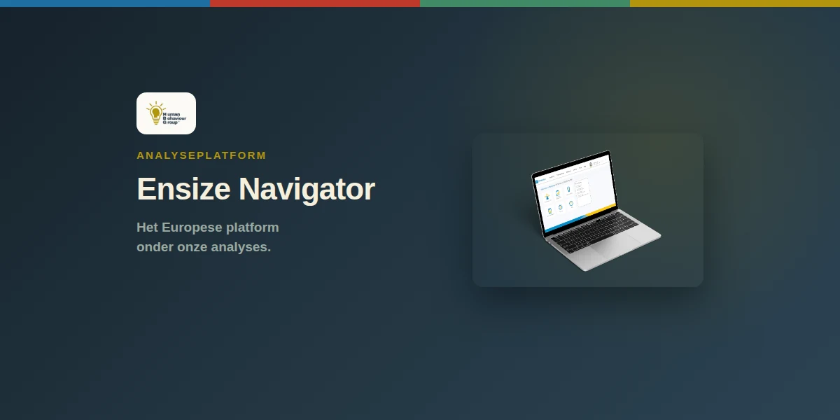 Kaartbeeld Ensize Navigator: het analyseplatform op een scherm