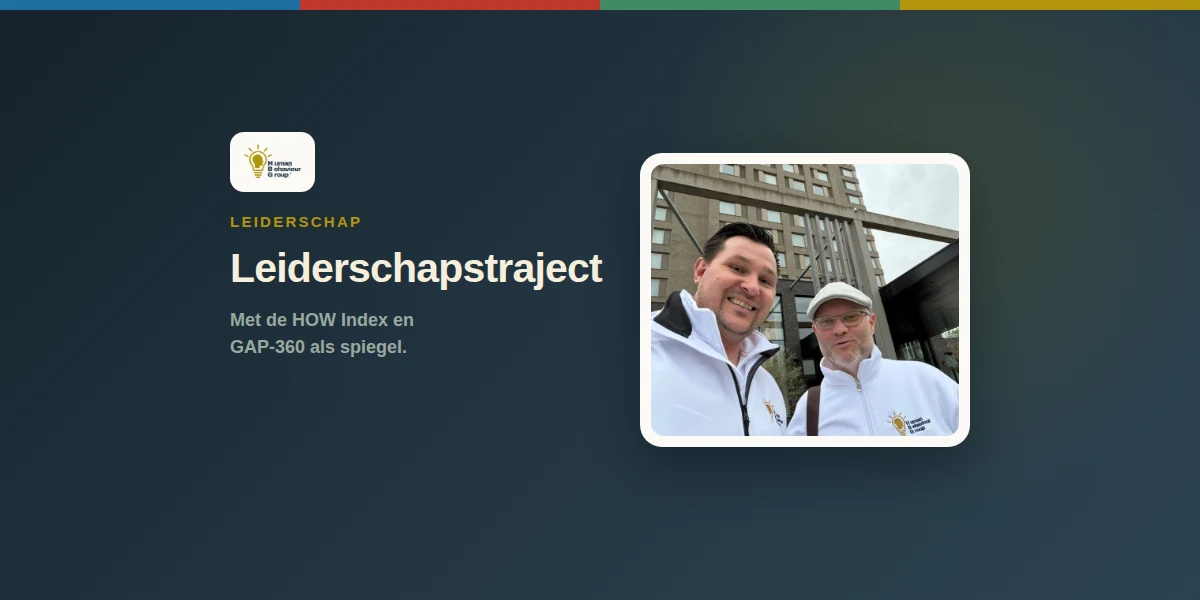 Peter Jantz en Theo Brack buiten, lachend in de camera