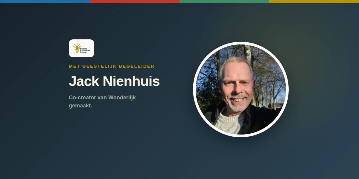 Rond portret van Jack Nienhuis buiten