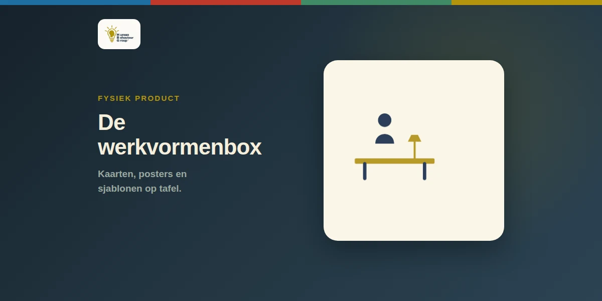 Pictogram van een werktafel met materialen