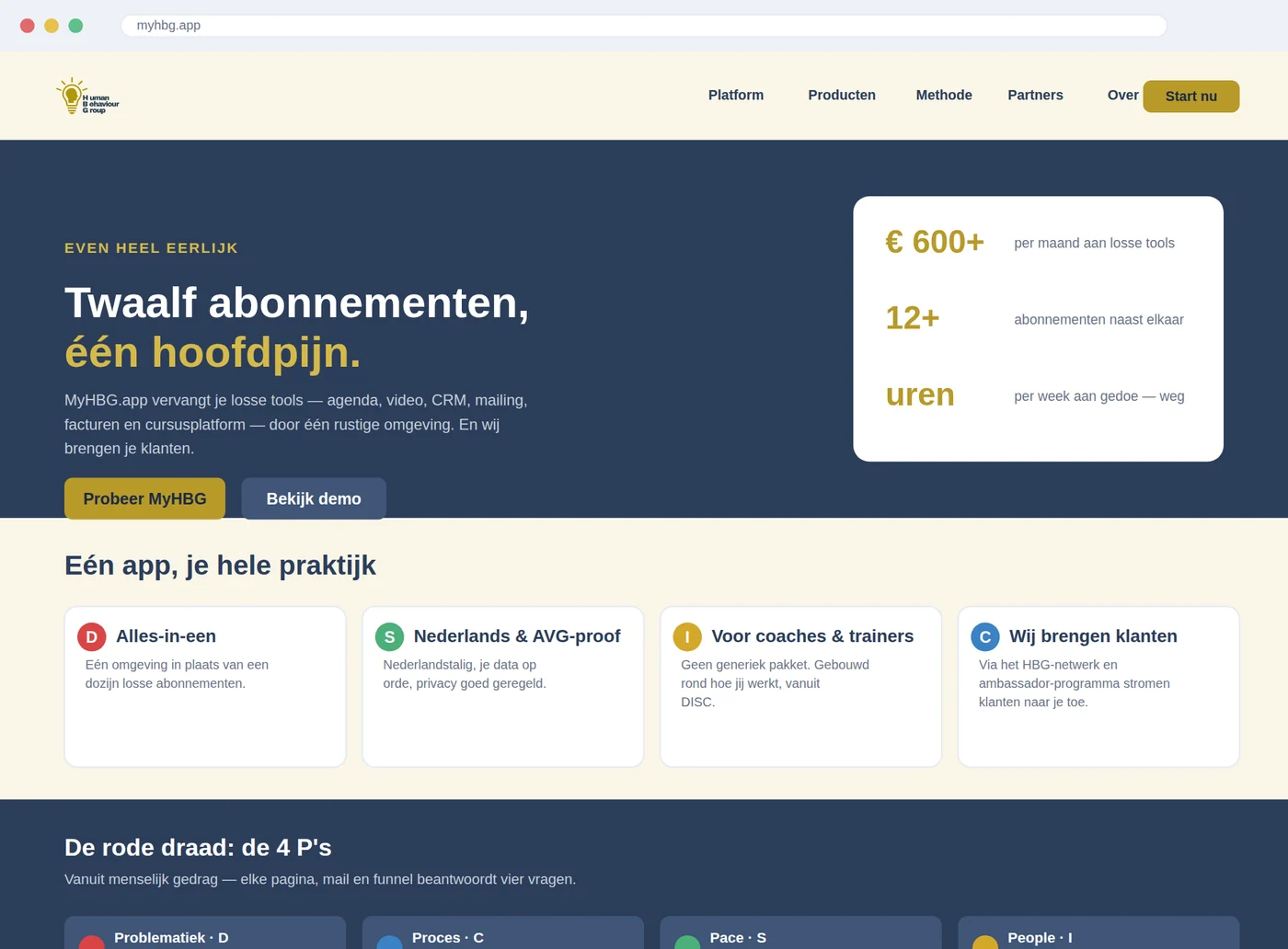 Het MyHBG.app-platform in beeld: één omgeving in plaats van losse abonnementen