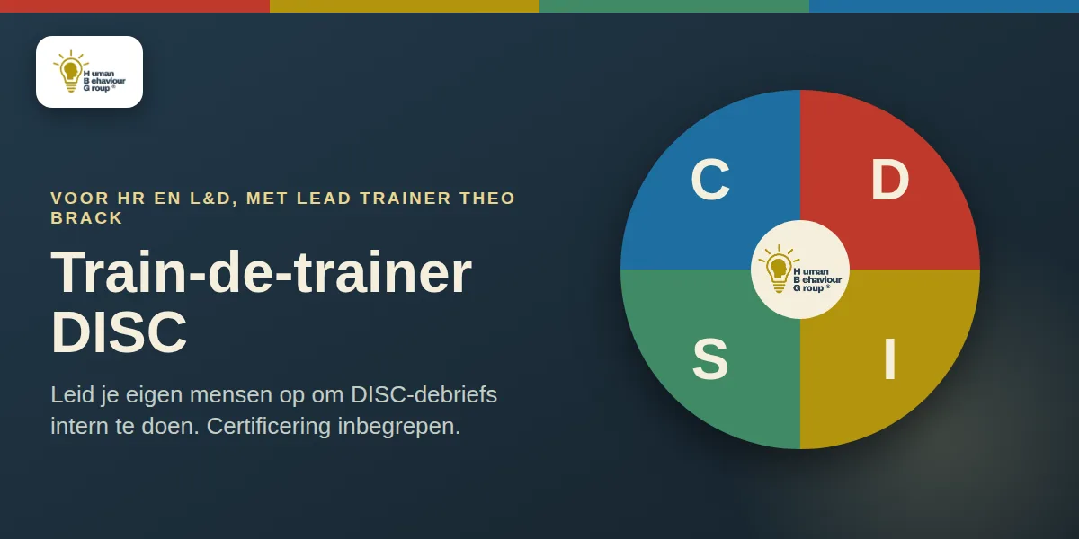Train-de-trainer DISC, met het DISC-kleurenwiel